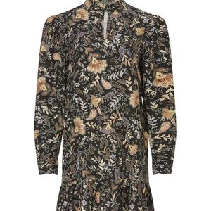 SIZE S Michael Stars Tan and Gold Puff Sleeve Sundress